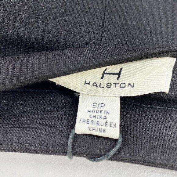 Halston Skirt Womens Size Small Solid Black Faux Wrap Pencil Work Career NEW NWT - Picture 3 of 3